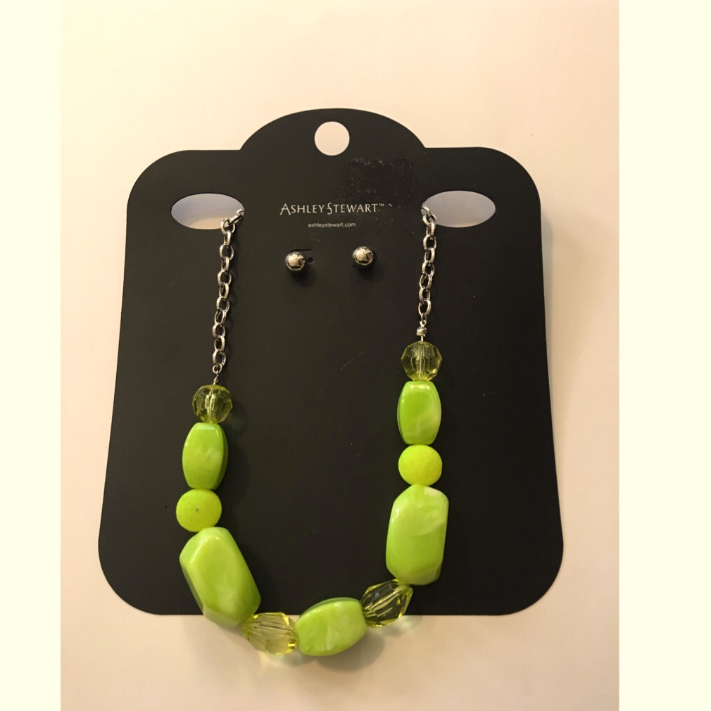 Ashley Stewart Necklace And Earrings